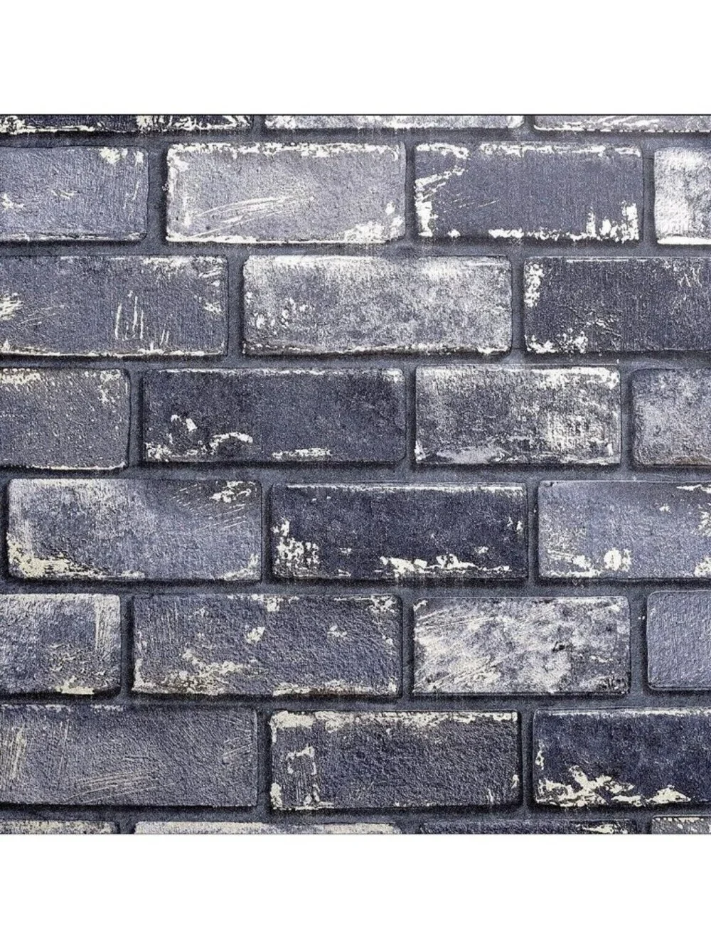 Arthouse Blue Brick Wallpaper Peel & Stick - Self-Adhesive, Set of 5 New